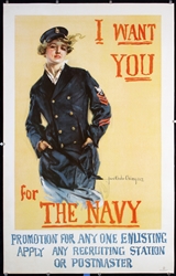 I want you for the Navy by Howard Chandler Christy, 1917
