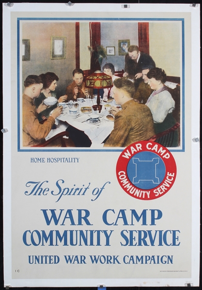 War Camp Community Service - Home Hospitality by Anonymous, ca. 1918
