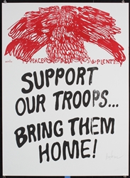 Support our Troops - Bring them Home by Leonard Baskin, 1991