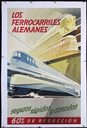 Los Ferrocarriles Alemanes (German Railroads) by Hans Schneider, ca. 1935