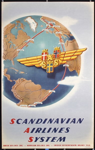 Scandinavian Airlines System by Anonymous, ca. 1950
