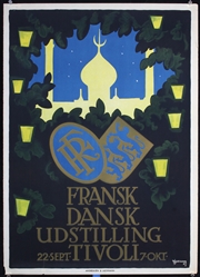 Fransk Dansk Udstilling Tivoli by Thor Bögelund, 1923
