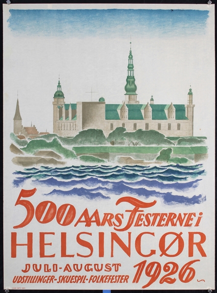500 Aars Festernei Helsingor by Valdemar Andersen, 1926