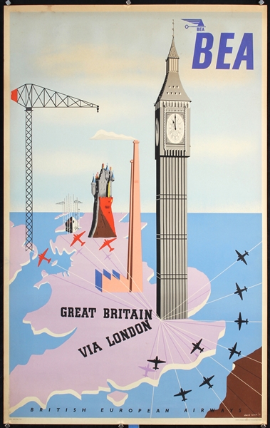 BEA - Great Britain via London by David Lewis, 1951