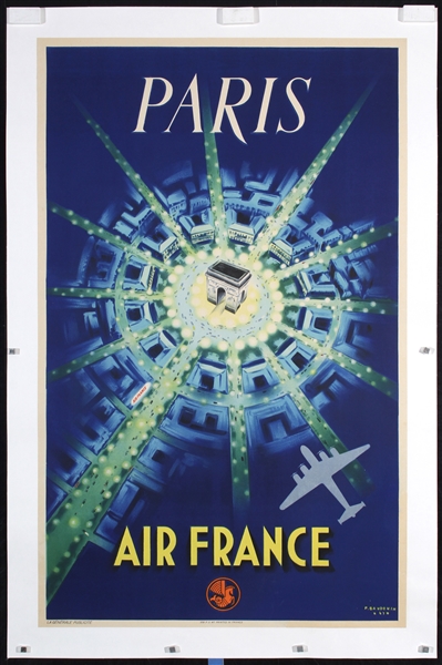 Air France - Paris by Pierre Baudouin, 1947