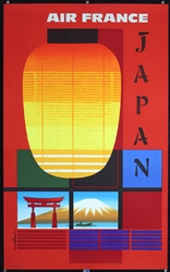 Air France - Japan by Jacques Nathan, 1959