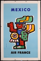 Air France - Mexico by Jean Colin, 1957