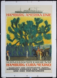 Hamburg-Amerika Linie - Cuba Mexiko by Ludwig Neu, ca. 1928