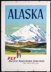Northern Airlines - Alaska by Monogr.  LB, ca. 1950