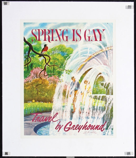 Greyhound - Spring is gay by Rod Ruth, ca. 1960