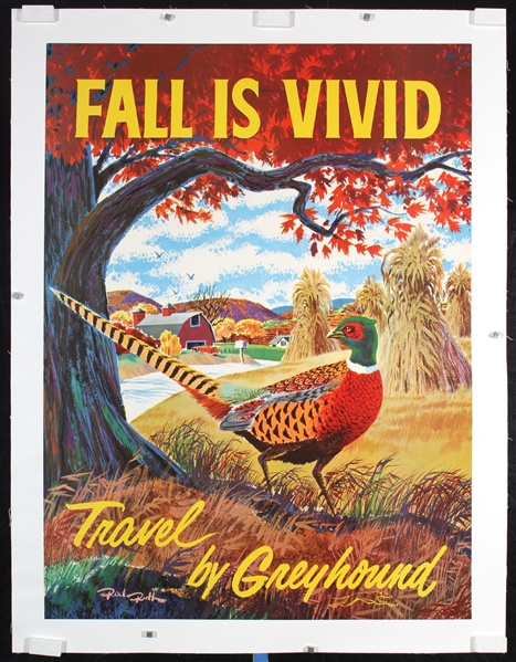 Greyhound - Fall is vivid by Rod Ruth, ca. 1960
