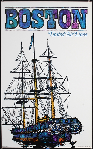 United Air Lines - Boston by James Jebary, 1968