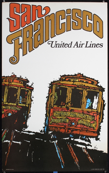 United Air Lines - San Francisco by James Jebary, 1967