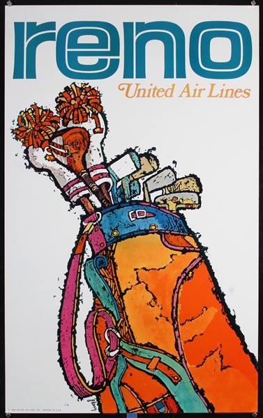 United Air Lines - Reno by James Jebary, 1969