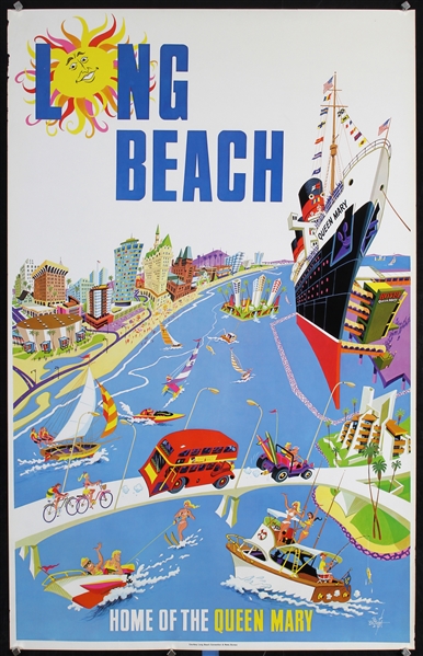 Long Beach - Home of the Queen Mary by Anonymous, ca. 1975