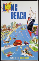 Long Beach - Home of the Queen Mary by Anonymous, ca. 1975