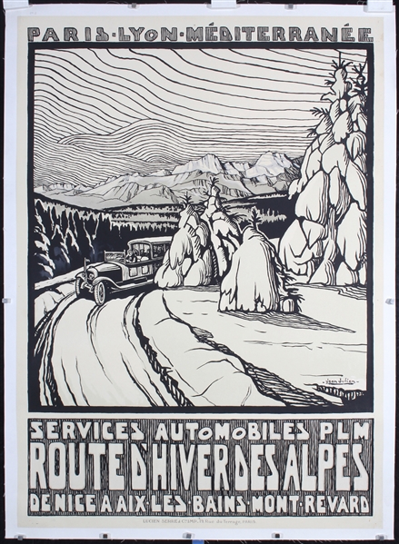 Route D´Hiver des Alpes by Jean Julien, ca. 1922
