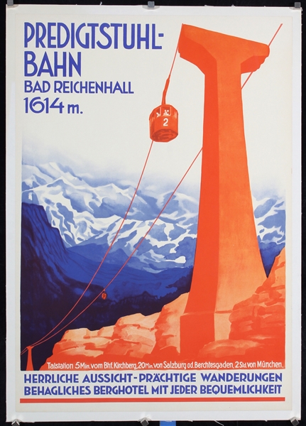Predigtstuhlbahn - Bad Reichenhall by Anonymous, ca. 1930