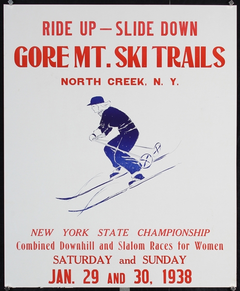 Gore Mt. Ski Trails by Anonymous, 1938