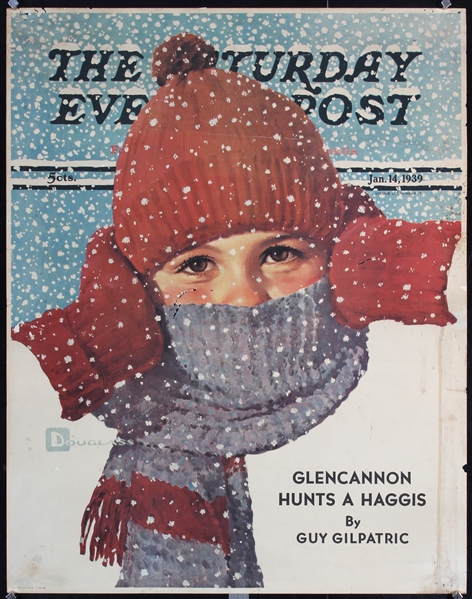 The Saturday Evening Post (Bundled Up) by Douglass Crockwell, 1939