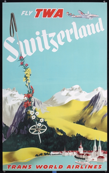 TWA - Switzerland by Anonymous, ca. 1955