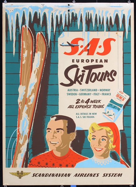 SAS - European Ski Tours by Anonymous, ca. 1950