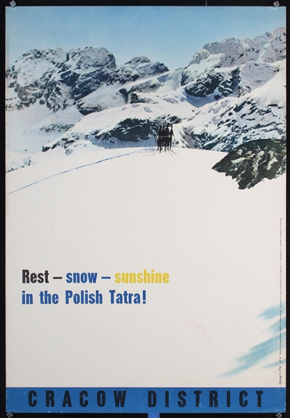 Rest - snow - sunshine in the Polish Tatra by Witold Skulicz, 1964