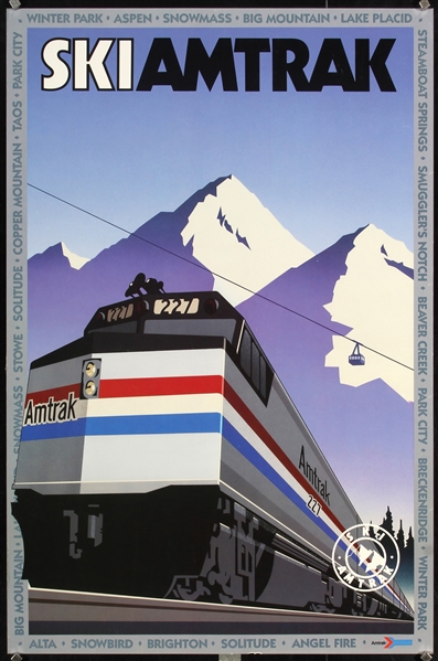 Ski Amtrak by Anonymous, ca. 1980