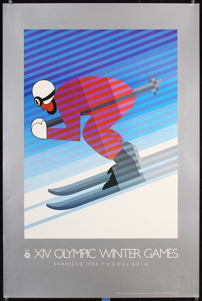 Olympic Winter Games - Sarajevo Yugoslavia by Victor Vasarely, 1984