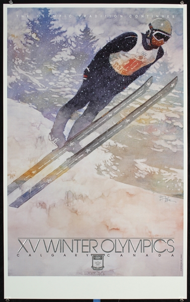 XV Winter Olympics - Calgary (Ski Jump) by Bart John Forbes, 1987