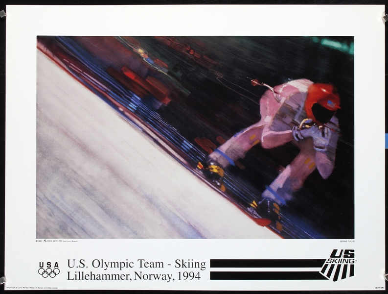 U.S. Olympic Team - Lillehammer Norway (3 Posters) by Bernie Fuchs, 1994