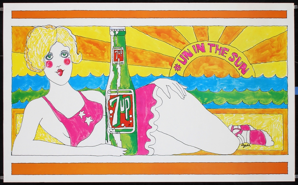 7 Up (UnCola - Butterfly & Bottle) by Pat Dypold, 1969