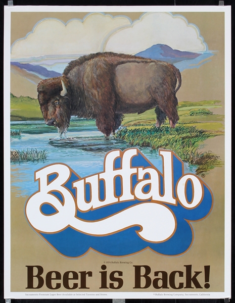 Buffalo (3 Beer Posters) by Anonymous, 1974 - 1975