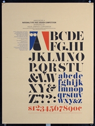 National Type Face Design Competition by Herb Lubalin, 1964
