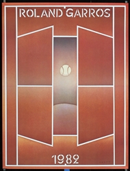 Roland Garros by Jean-Michel Folon, 1982