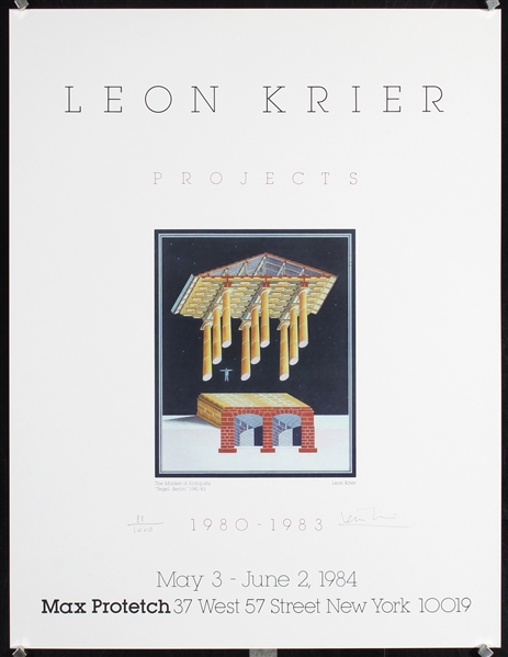 Leon Krier Projects - Max Protetch by Leon Krier, 1984