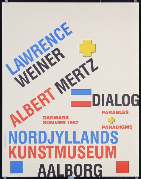 Dialog - Kunstmuseum Aalborg by Lawrence Weiner, 1987