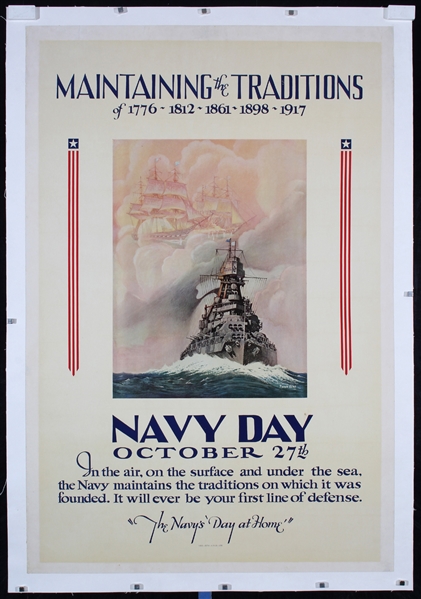 Navy Day - Maintainingg the Traditions by Frank Ochs, 1938