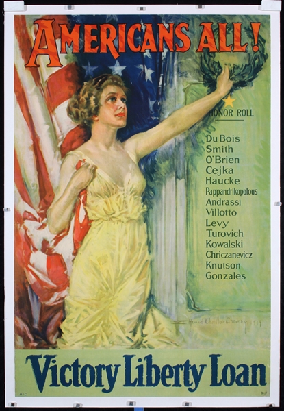 Americans All! Victory Liberty Loan by Howard Chandler Christy, 1919