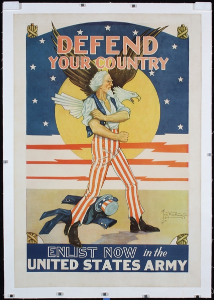 Defend Your Country - United States Army by Tom Woodburn, 1940