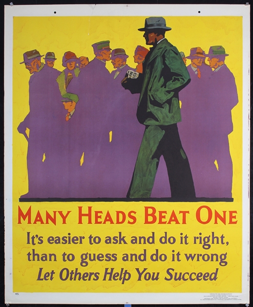 Many Heads Beat One by Anonymous, 1929