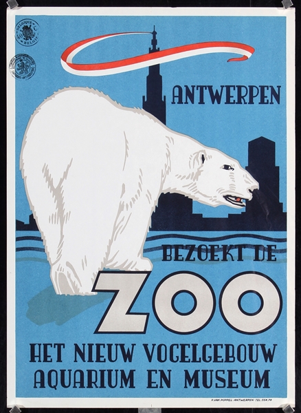 Zoo - Antwerpen by Rene van Poppel, 1950