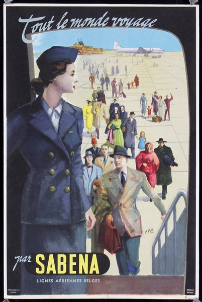 Sabena - Tout le monde voyage by Anonymous, ca. 1955