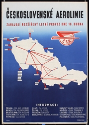 Ceskoslovenske Aerolinie by Stanek-Nusle, ca. 1958