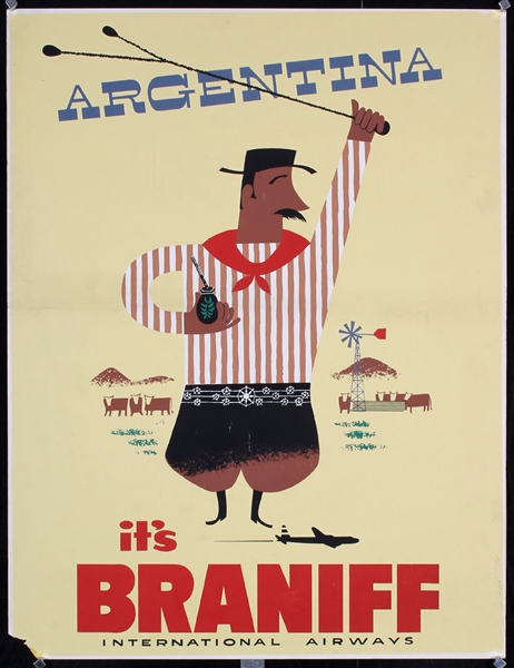 Braniff Airways - Argentina by Anonymous, ca. 1955