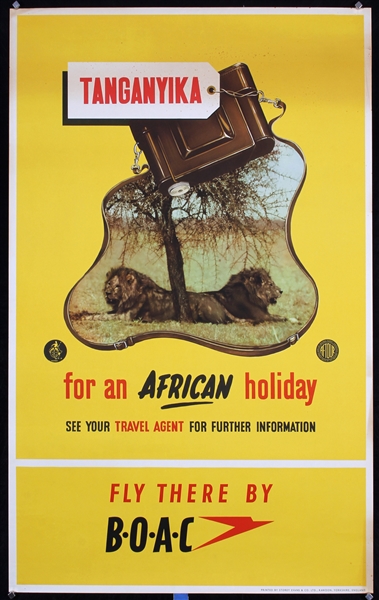 BOAC - Tangamyika for an African holiday by Anonymous, ca. 1962