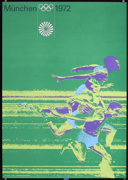 München (Olympic Games - 100 Meter Run) by Otl Aicher, 1972