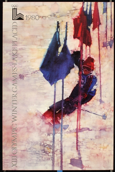 Olympic Winter Games - Lake Placid (2 Posters) by Unknown (Signature illegible), 1980