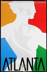 Atlanta - Centennial Olympic Games (2 Posters) by Primo Angeli, 1996
