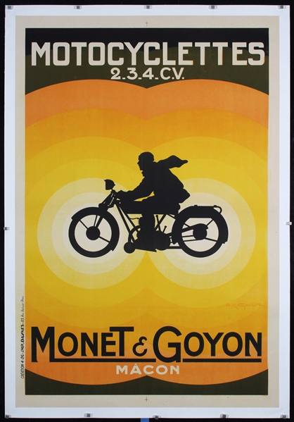 Motocyclettes Monet & Goyon by O.K. Gerard, 1926